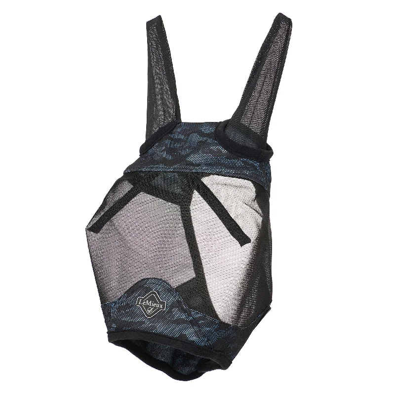 Lemieux Visor-Tek Half Fly Mask - Camo Blue