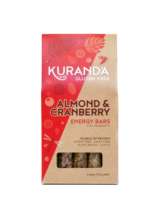 KURANDA BARS ALMOND & CRANBERRY 5S 175G