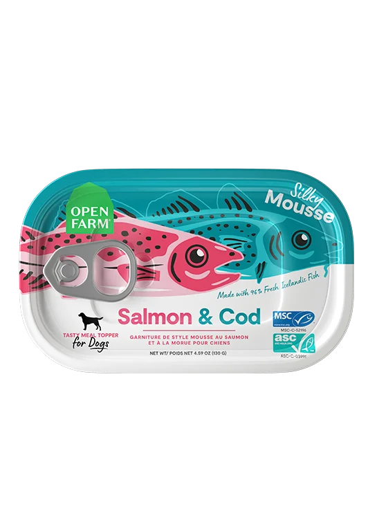 Open Farm Salmon & Cod Fish Food Topper For Dogs, 12/4.59oz