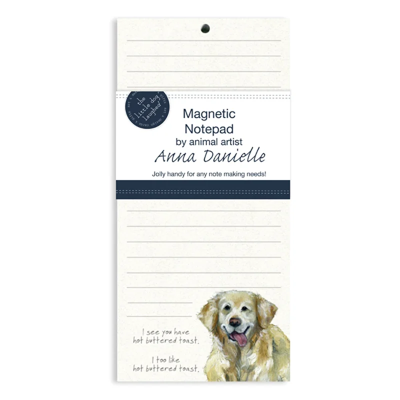 The Little Dog Laughed Retriever Toast Magnetic Notepad