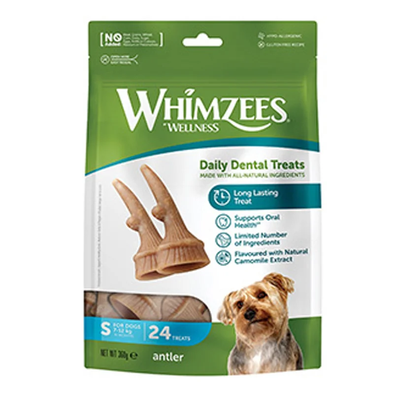 Whimzees Antler Small - 24 Pack