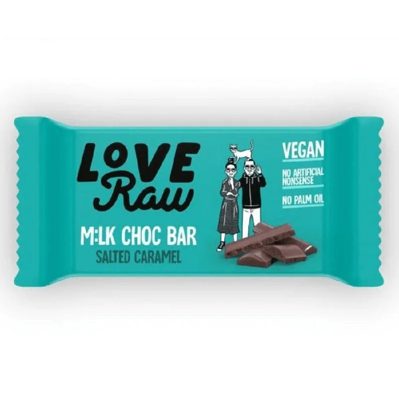 LoveRaw Salted Caramel M:Lk Choc Bar 30g