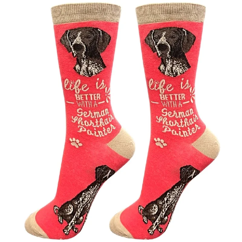 E & S Imports : Life Is Better With A German Shorthair Pointer Unisex Socks