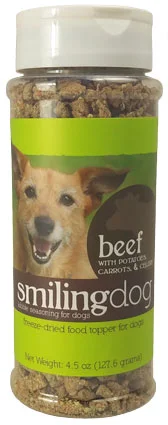 Smiling Dog Beef with Potatoes, Carrots & Celery Recipe Kibble Seasoning Food Topper For Dogs, 3.5oz