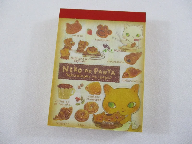 Cute Kawaii San-X Cat the Baker Neko no Panya Mini Notepad / Memo Pad - C - Vintage and Rare