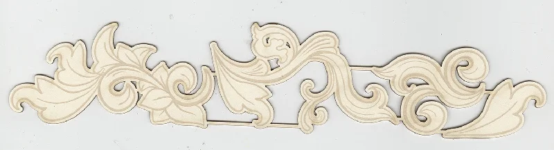 Laser Diecut: 4 pc Flourish Border (Cream)