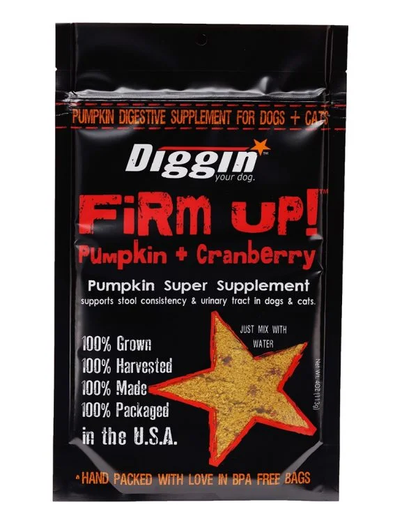 Diggin Your Dog FiRM UP!+ Cranberry Pumpkin Super Supplement