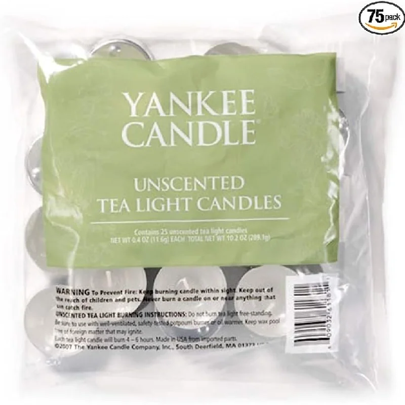 Yankee Candle : Tea Light Candles Unscented