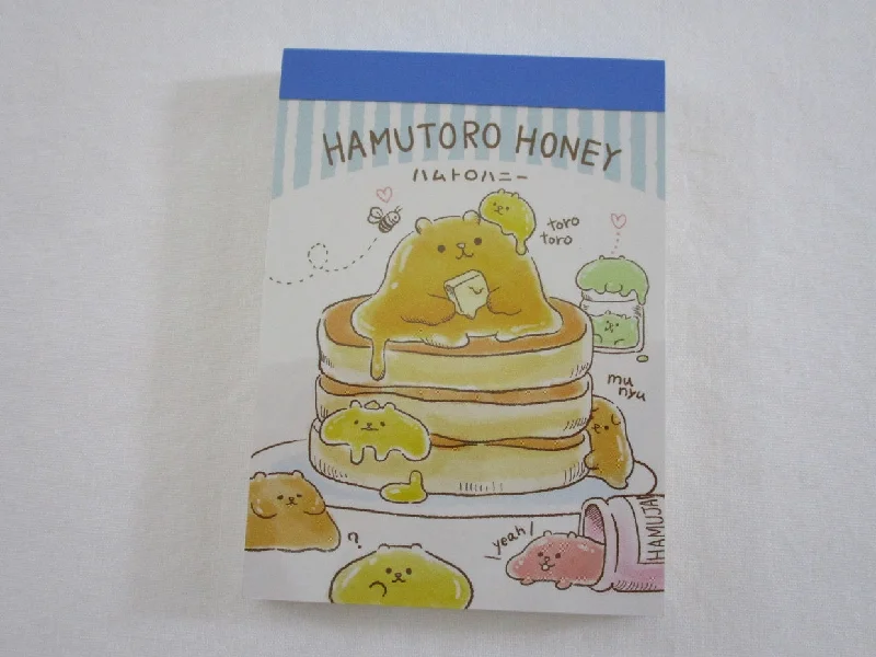 Cute Kawaii Kamio Honey Pancake Hamutoro Mini Notepad / Memo Pad - Stationery Designer Paper Collection