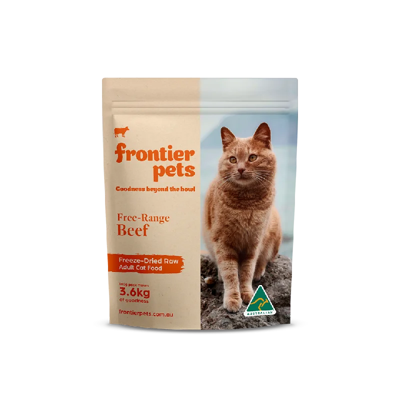    - Outdoor cat food  Free-Range Beef | Raw Freeze-Dried Cat Food