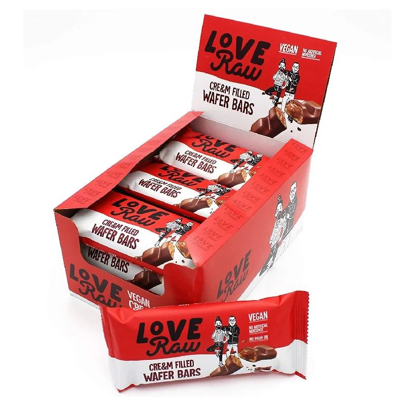 LoveRaw Vegan Cre&M Filled Wafer Bars 43g (6pk)