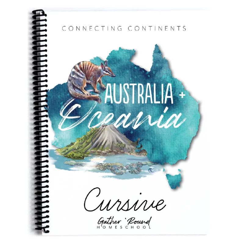 Australia + Oceania Cursive Writing Printed Book