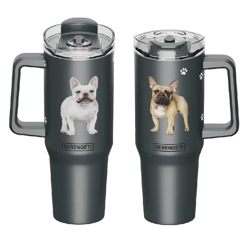 E & S Pets : French Bulldog Serengeti 40oz Stainless Steel Ultimate Tumbler