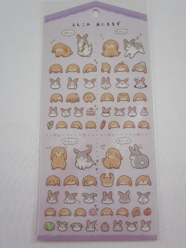 Cute Kawaii Crux Rabbit Sticker Sheet - for Journal Planner Craft