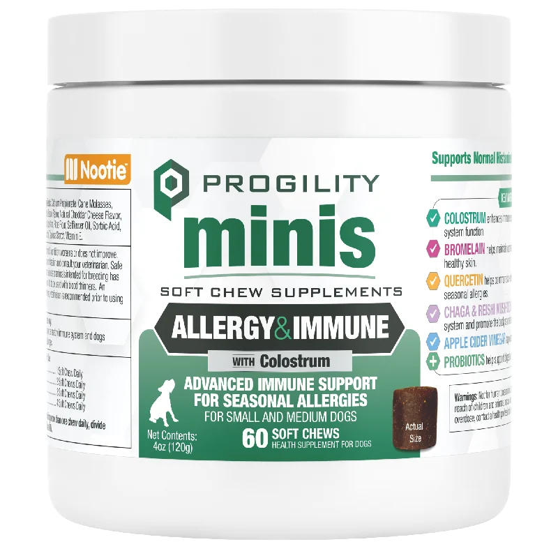 Nootie Mini Progility Allergy & Immune Soft Chew SupplementFor Small and Medium Dogs