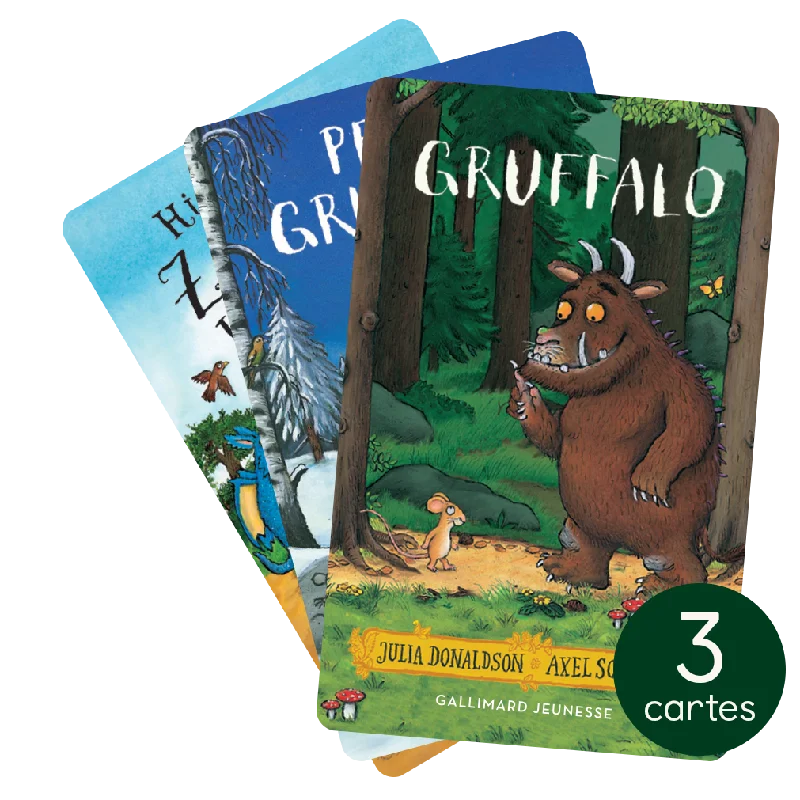 Collection Julia Donaldson : Gruffalo, Petit Gruffalo et Zébulon