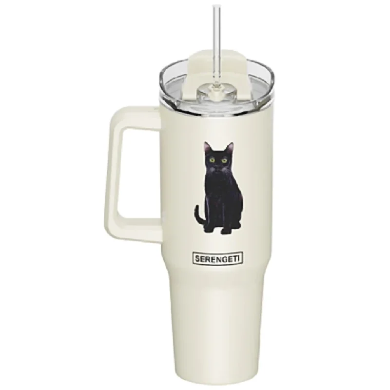 E & S Pets : Black Cat Serengeti 40oz Stainless Steel Ultimate Tumbler