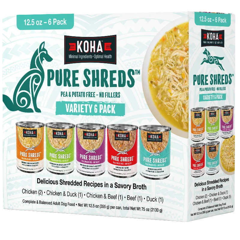 Pure Shreds Variety 6 Pack for Dogs