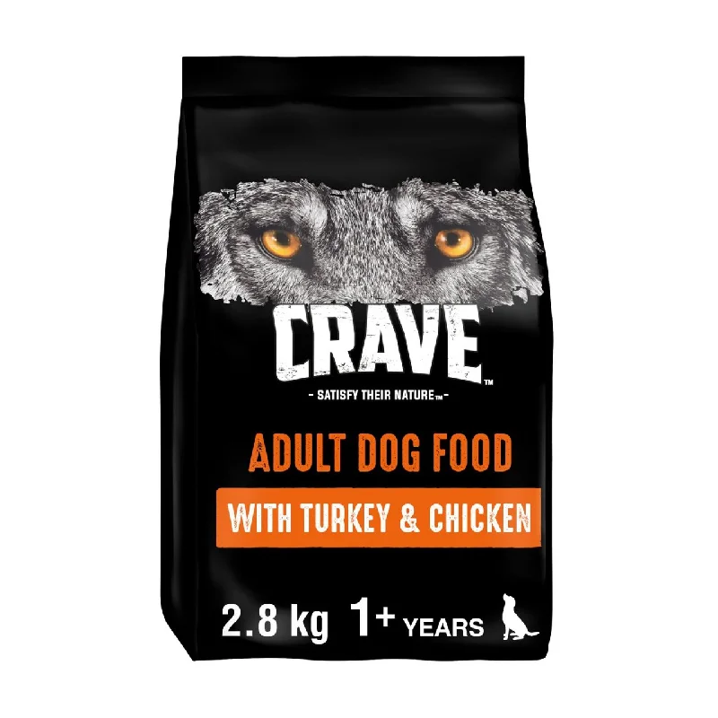 - Food for large dogsCrave Natural Grain Free Adult Complete Dry Dog Food Turkey & Chicken 2.8kg