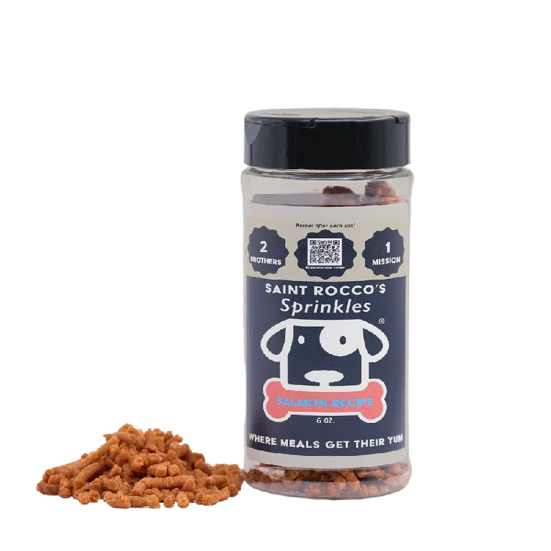 Saint Rocco's USA Human Grade Sprinkles Salmon Recipe Food Topper For Dogs, 6oz