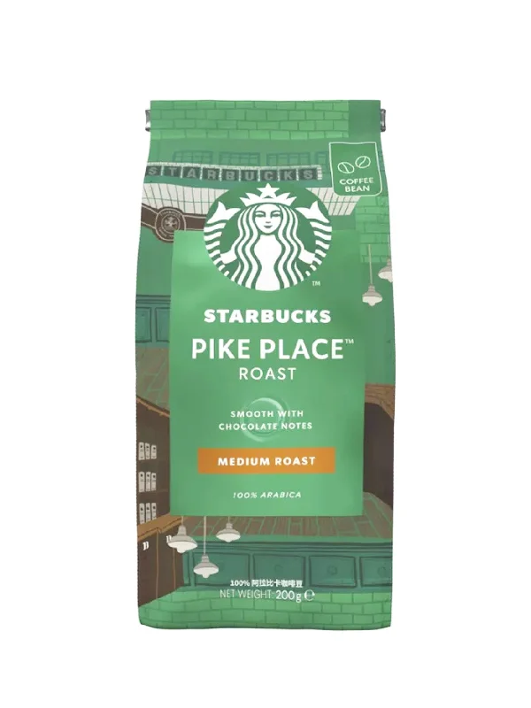 STARBUCKS MED RST PIKE PLACE BEAN 200G