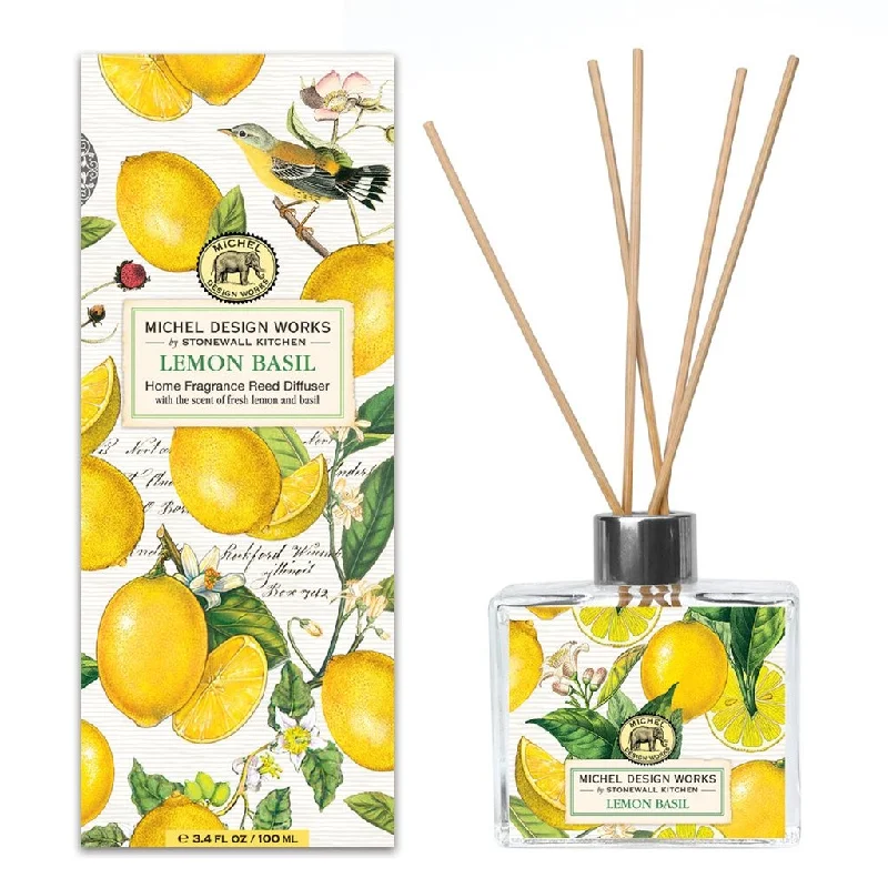 Michel Design Works : Lemon Basil Home Fragrance Reed Diffuser