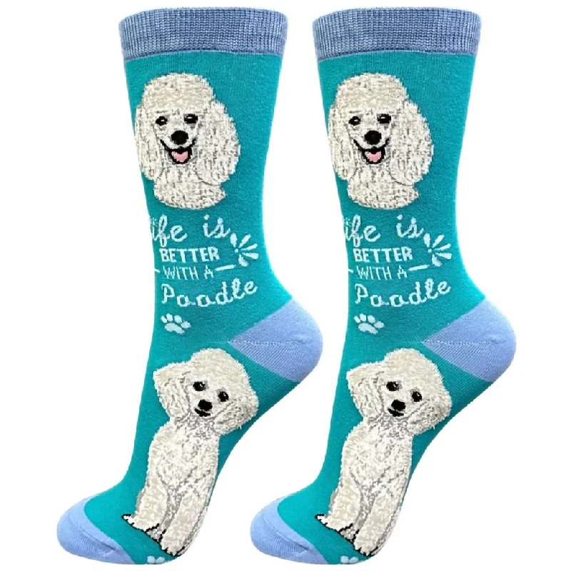 E & S Imports : Life Is Better With A Poodle Unisex Socks