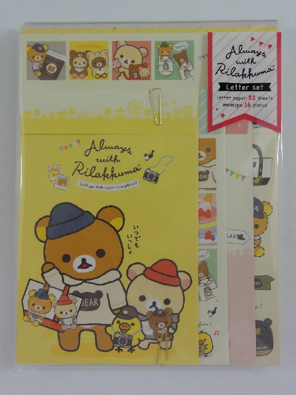 Cute Kawaii San-X Always with Rilakkuma Letter Set Pack - 2019 - Stationery Writing Paper Envelope Penpal