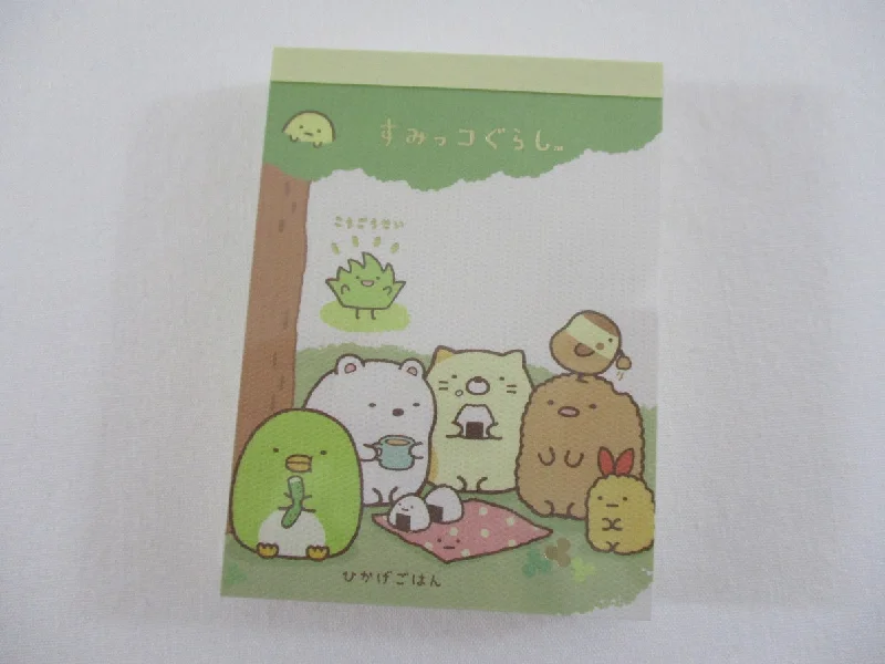 Cute Kawaii San-X Sumikko Gurashi Mini Notepad / Memo Pad - B - 2014 - Rare HTF