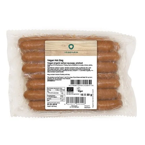 Veggyness Hot Dog Sausages 800g (16pk)