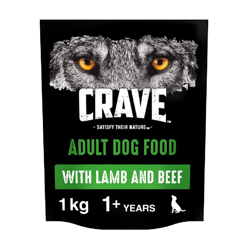 - Special food for puppiesCrave Natural Grain Free Adult Complete Dry Dog Food Lamb & Beef 1kg