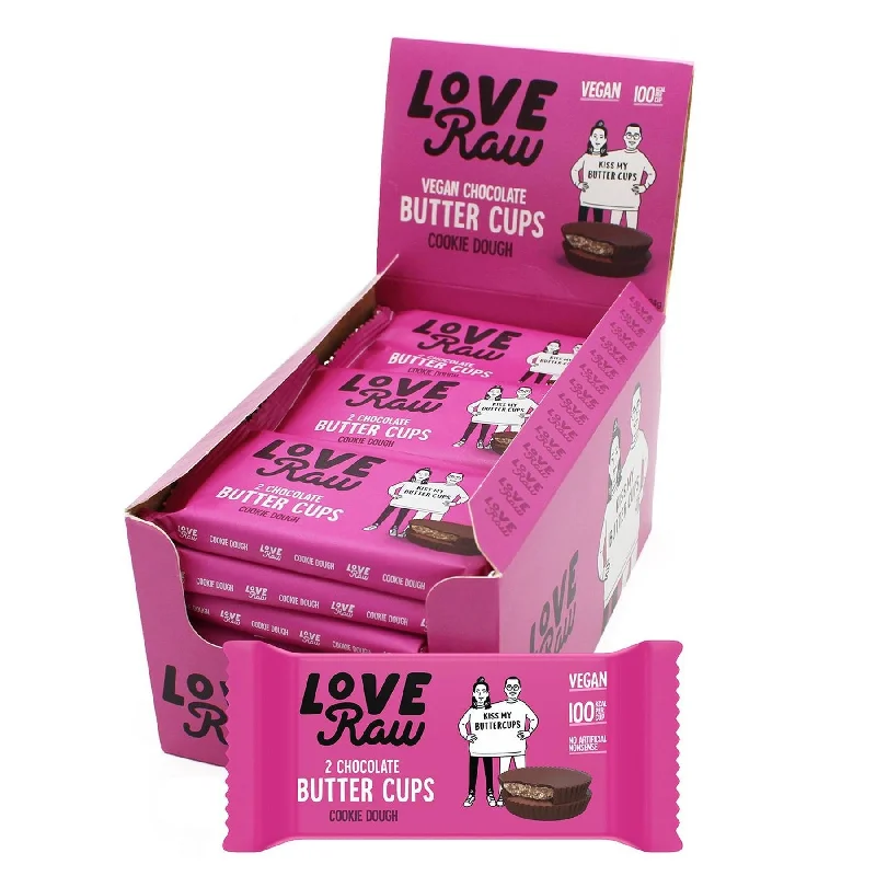 LoveRaw Chocolate Cookie Dough Butter Cups 34g (6pk)