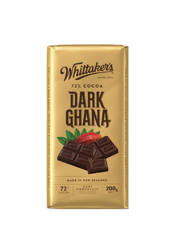 WHITTAKERS BLOCKS DARK GHANA 200G