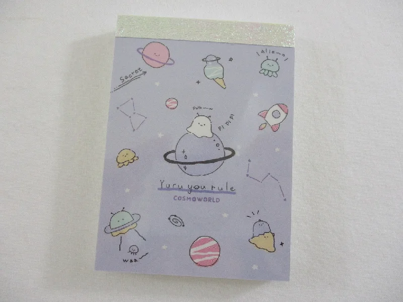 Cute Kawaii Q-Lia You Rule Space Planet Cosmos Mini Notepad / Memo Pad - Stationery Design Writing Collection