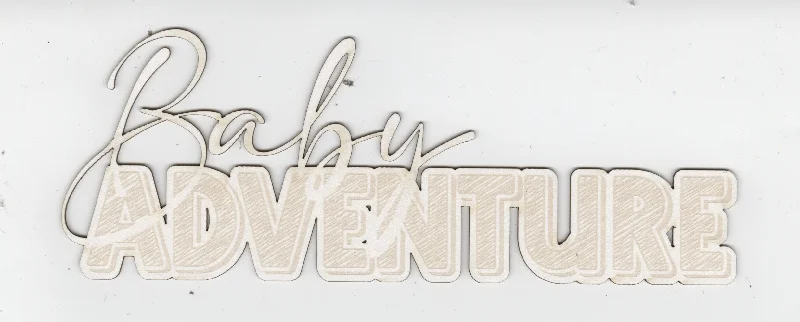 Laser Diecut: Baby Adventure (White)