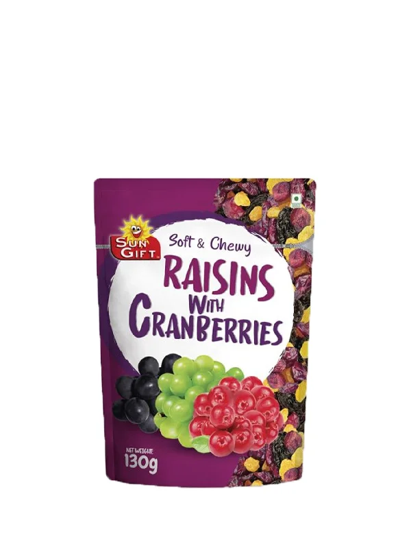 SUNGIFT DRIED RAISINS & CRANBERRIES 130G