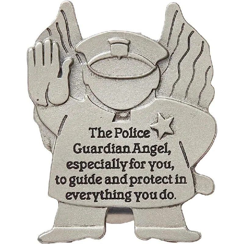 Cathedral Art : Angels at Work and Play Visor Clip - Policeman