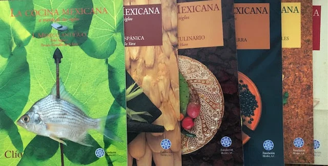 (Mexican) Various Authors. La Cocina Mexicana a traves los Siglos. 6 vols. Vols. I, II, III, V, VIII, and X.