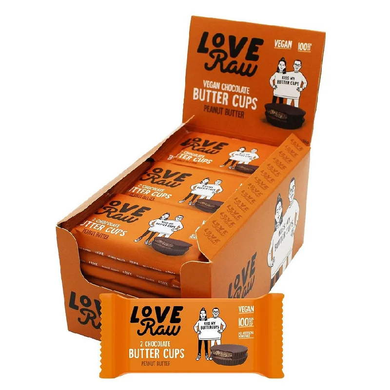 LoveRaw Chocolate Butter Cups - Peanut Butter (6pk)