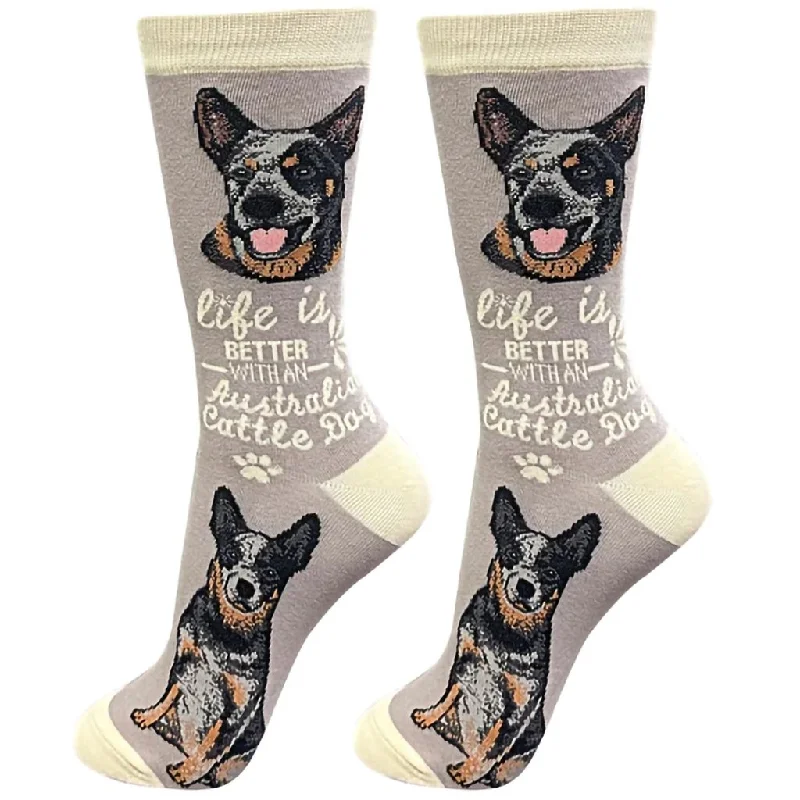 E & S Imports : Life Is Better With An Australian Cattle Dog Unisex Socks