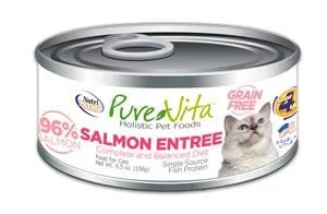    - Orijen cat food reviews  NutriSource® PureVita™ Grain Free 96% Real Salmon Entree Canned Cat Food