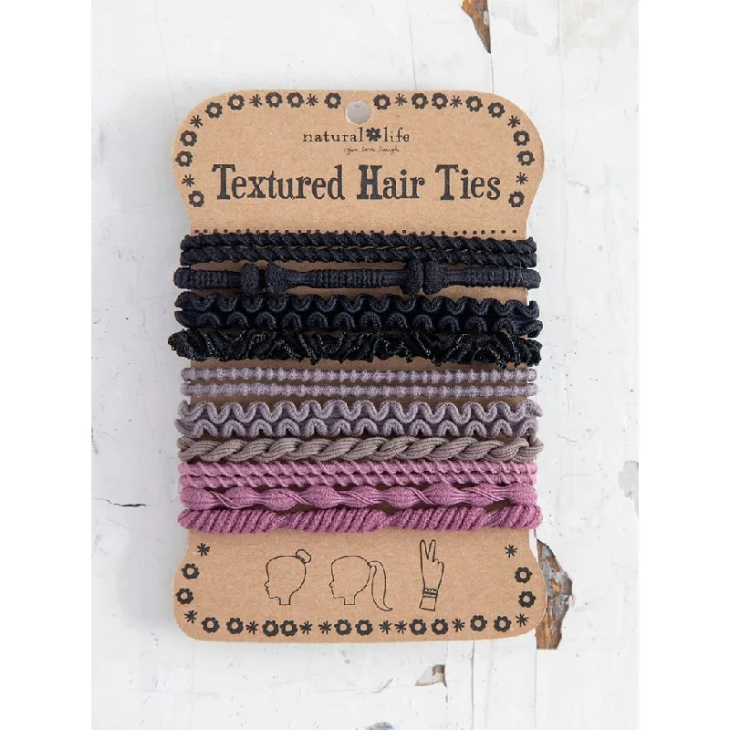 Natural Life : Textured Hair Ties, Set of 10 - Tan