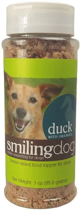 Smiling Dog Duck & with Orange Recipe Kibble Seasoning Food Topper For Dogs, 3.5oz