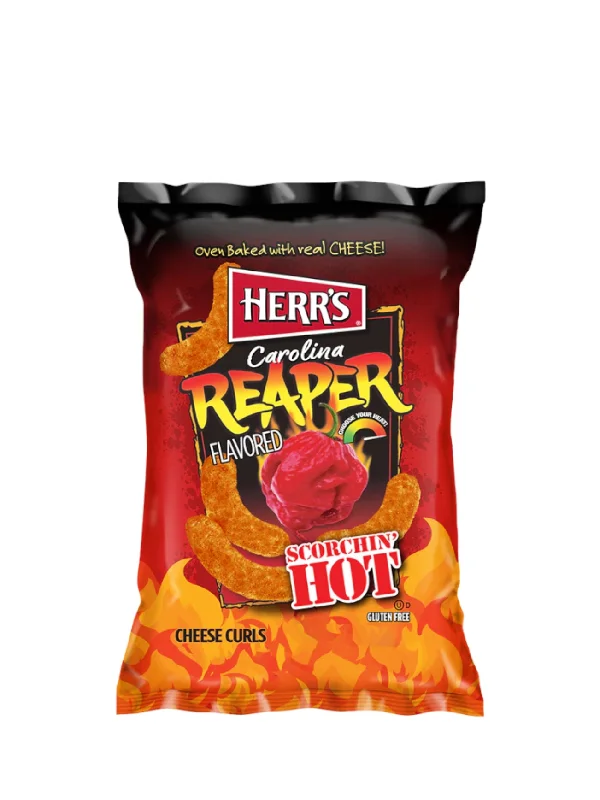 HERR'S CAROLINA REAPER CHEESE CURLS 6.5OZ