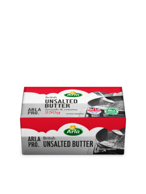 ARLA PRO CREAM BUTTER UNSALTED 250G