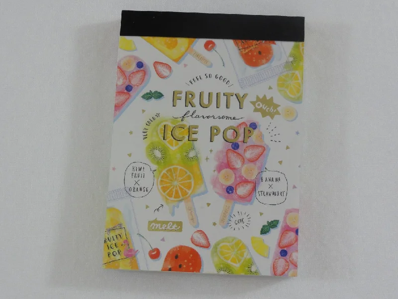 Cute Kawaii Crux Fruity Ice Pop Mini Notepad / Memo Pad - Stationery Design Writing Collection