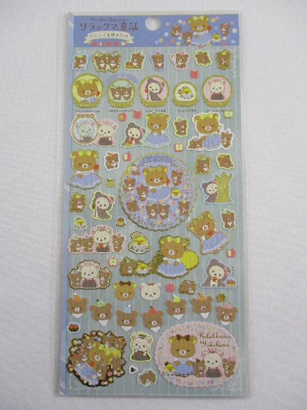 Cute Kawaii San-X Rilakkuma Bear Alice Red Riding Hood Sticker Sheet 2020 - B - for Planner Journal Scrapbook Craft