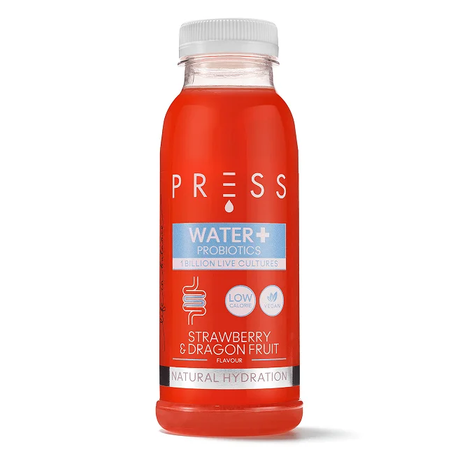 PRESS - Strawberry & Dragonfruit Water+