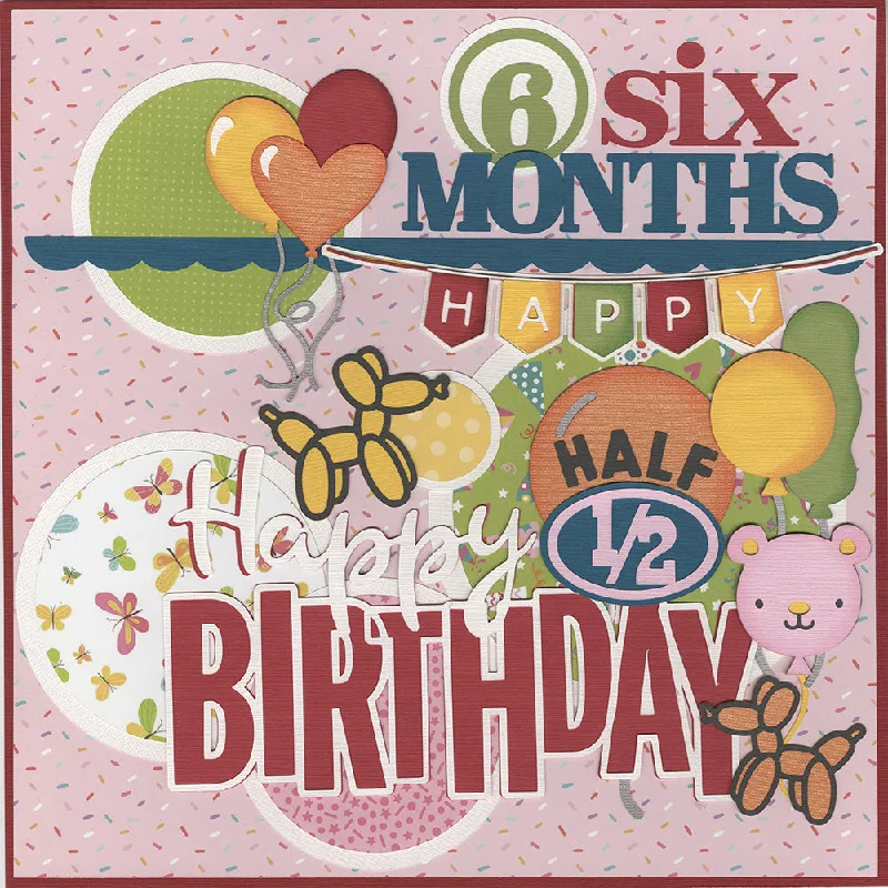 Diecuts: Baby Girl 6 Months