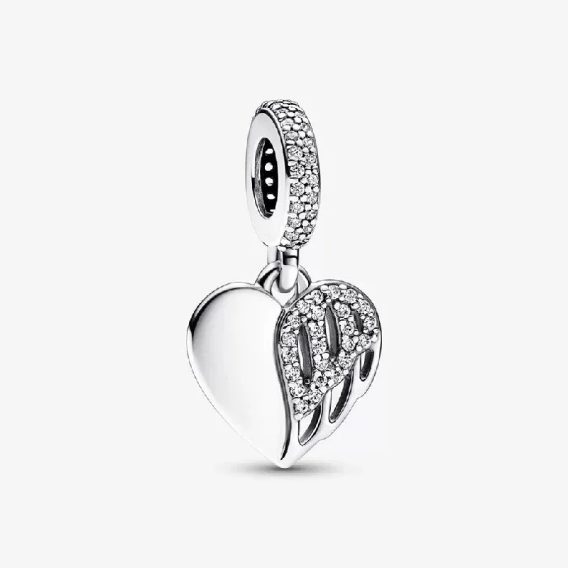 PANDORA : Heart & Angel Dangle Charm